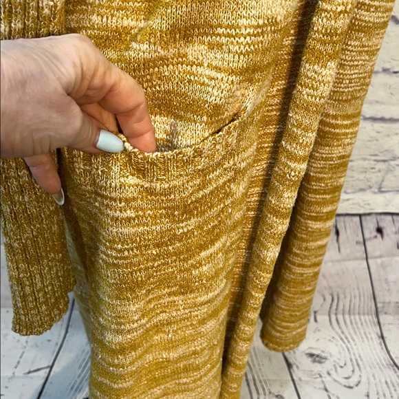 Anthropologie Abigail Marled Duster Long Cardigan Sweater Medium Open Front - Picture 5 of 12